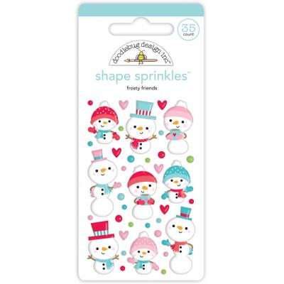 Doodlebug Let It Snow Sticker - Frosty Friends